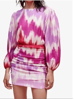 MAJE RITIE TIE DYE VISCOSE BLEND MINI DRESS NEW WITHOUT TAGS
SIZE 38(6-8 in US)
